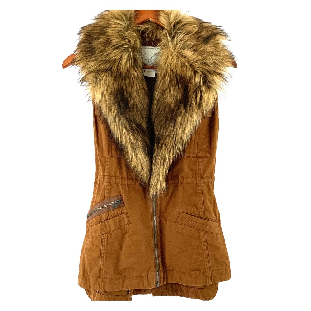 Anthropologie faux fur vest